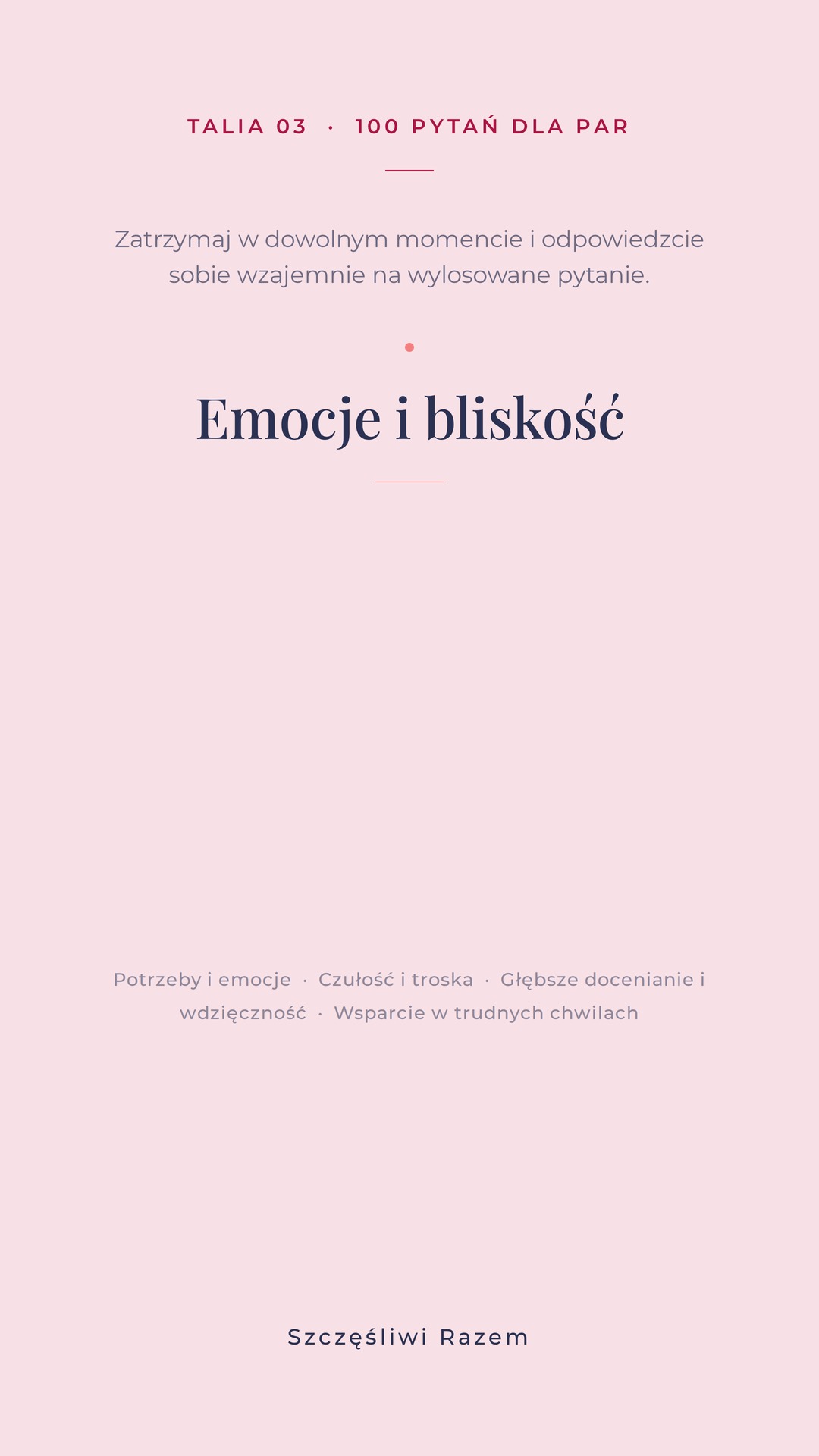 Emocje i bliskość
